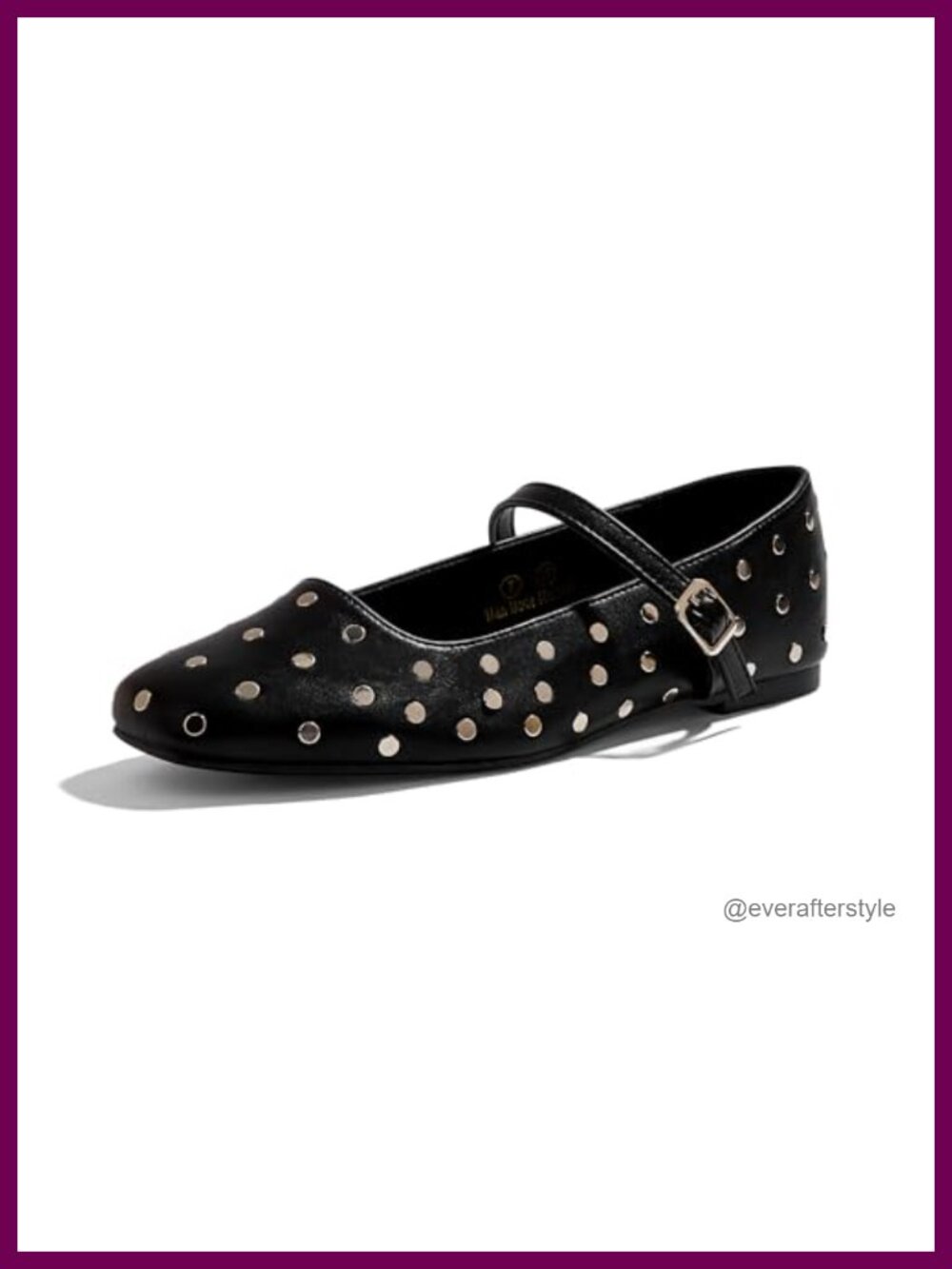 Mary Jane Flats Faux Leather Round Toe Adjustable Buckle Slip On Casual Dress